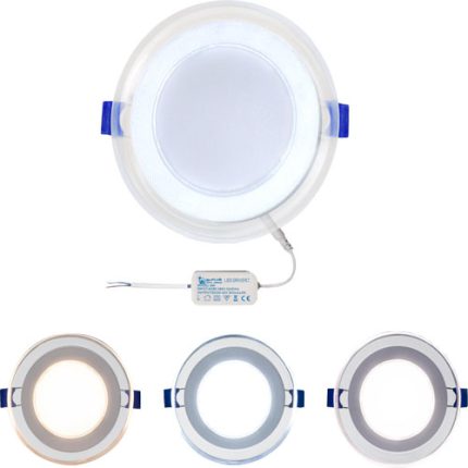 پنل 9 وات LED شفاف گلس پنل